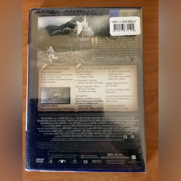 The Lord of the Rings The Return of the King New DVD Fantasy Sci-fi - Picture 3 of 5